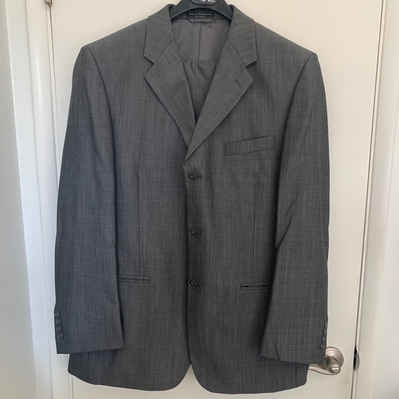 Gray Suit (Jacket/Pants)-Bernard Altmann Couture - Picture 1 of 8